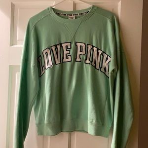 VS Pink crew neck! Such a cute basic crew! The color is gorgeous!